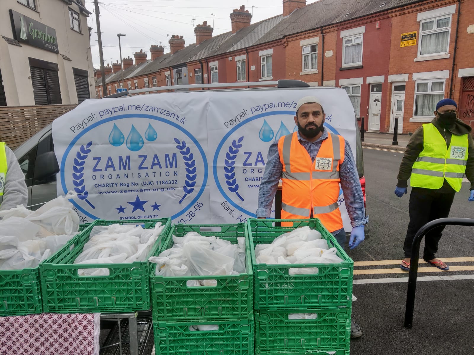 Coronavirus Food Packs Distribution at Green Lane Road, Leicester